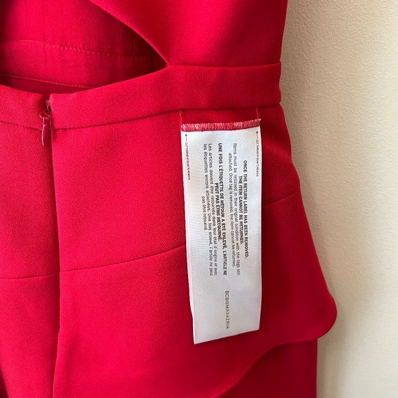 NWOT BCBG Ruffle Keyhole Mini Dress - Picture 9 of 10